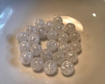 Ice Flake Quartz Round 12mm