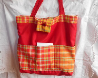 reversible canvas tote bag: Tote, shopping, beach, diaper bag