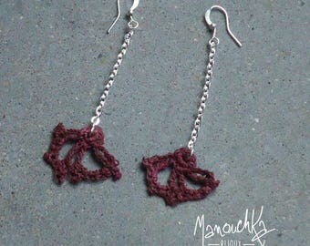 Hook - silver fan earrings