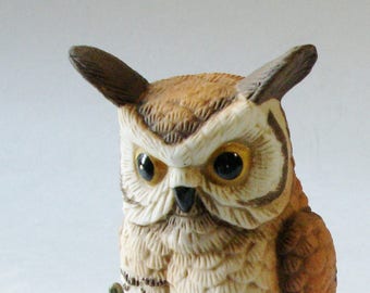 Vintage Owl Figurine, Lefton Owl, Home Decor, Owl Collectors, Bird Lovers