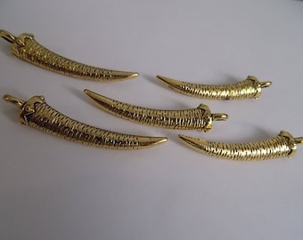 set of 5 pendants tabby 60 cm x 7 cm