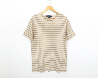 Polo Ralph Lauren Vintage Striped T-Shirt Made In Usa