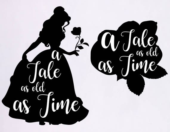 Download Tale as Old as Time svg, Belle clipart, Beauty and the ...