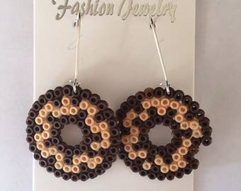 Chocolate Doughnut Earrings