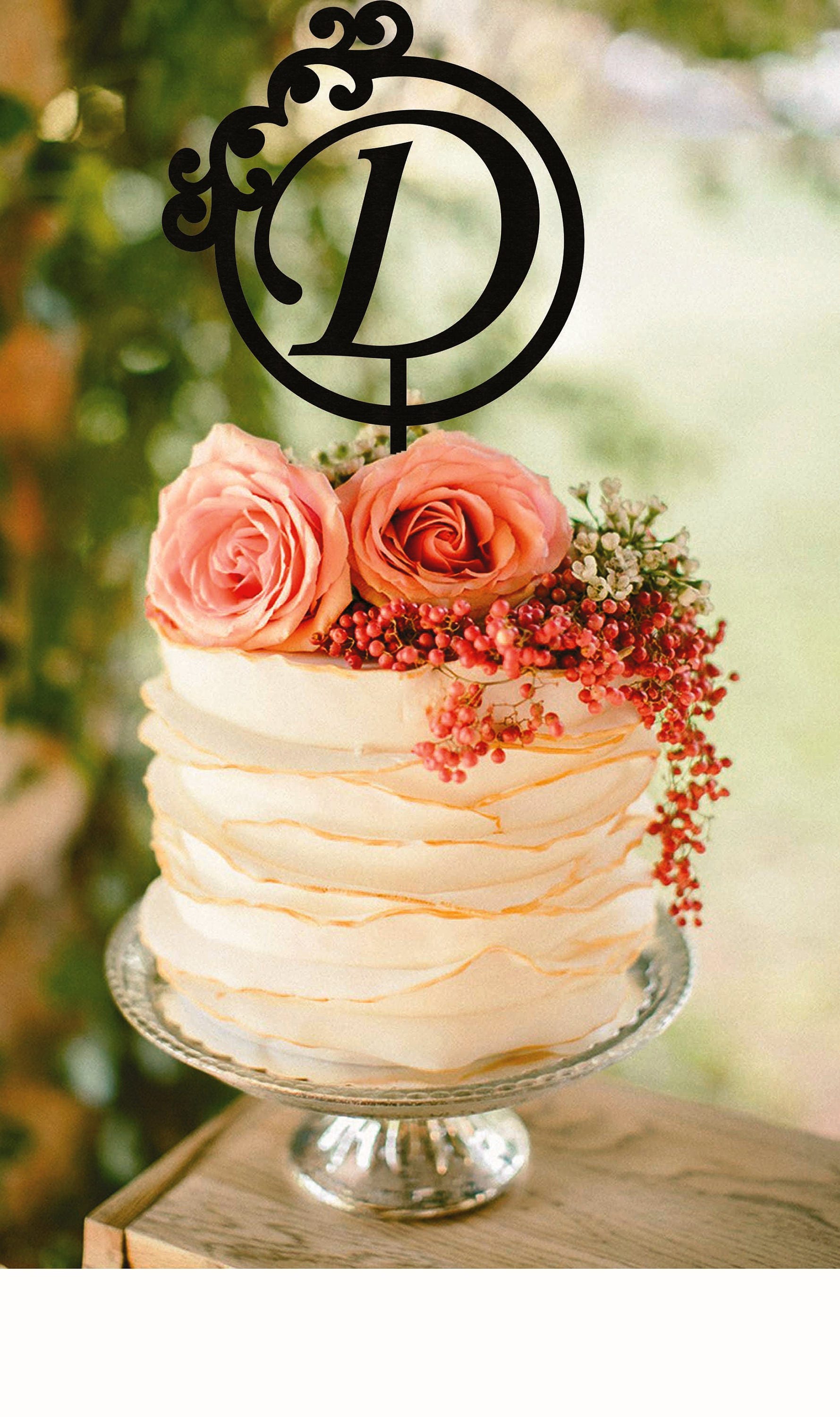 d letter wedding cake topper gold monogram wedding cake topper d