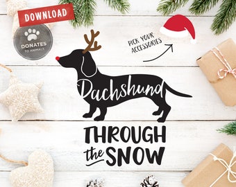 Free Free 240 Dachshund Through The Snow Svg Free SVG PNG EPS DXF File