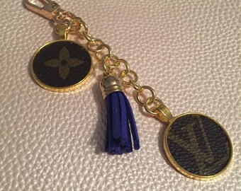 ReCycled Louis Vuitton Wristlet keychain