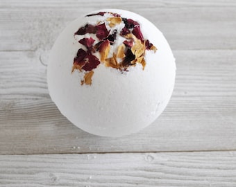 Aromatherapy Natural Rose Petal Bath Bomb