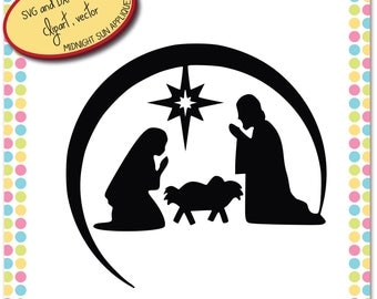 Download Nativity clip art | Etsy