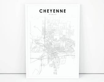 Street map Cheyenne Wyoming PDF