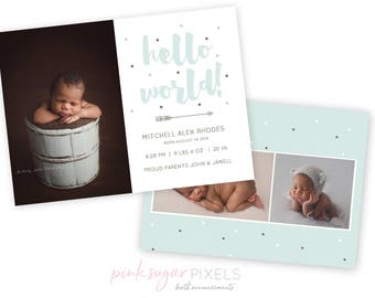 Boy announcement | Etsy
