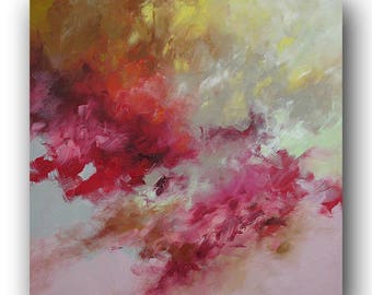 Abstract Art Painting Original Modern Expressionism Wall Art Canvas Art xl Painting Wall Decor Acrylic Painting on Canvas by L Monfort