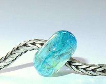 Luccicare Lampwork Bead - Nebula II - Lined with Sterling Silver