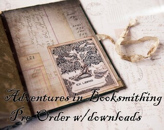 Adventures in Booksmithing Journal making video course with materials list, templates and bonus ephemera - Nik the Booksmith