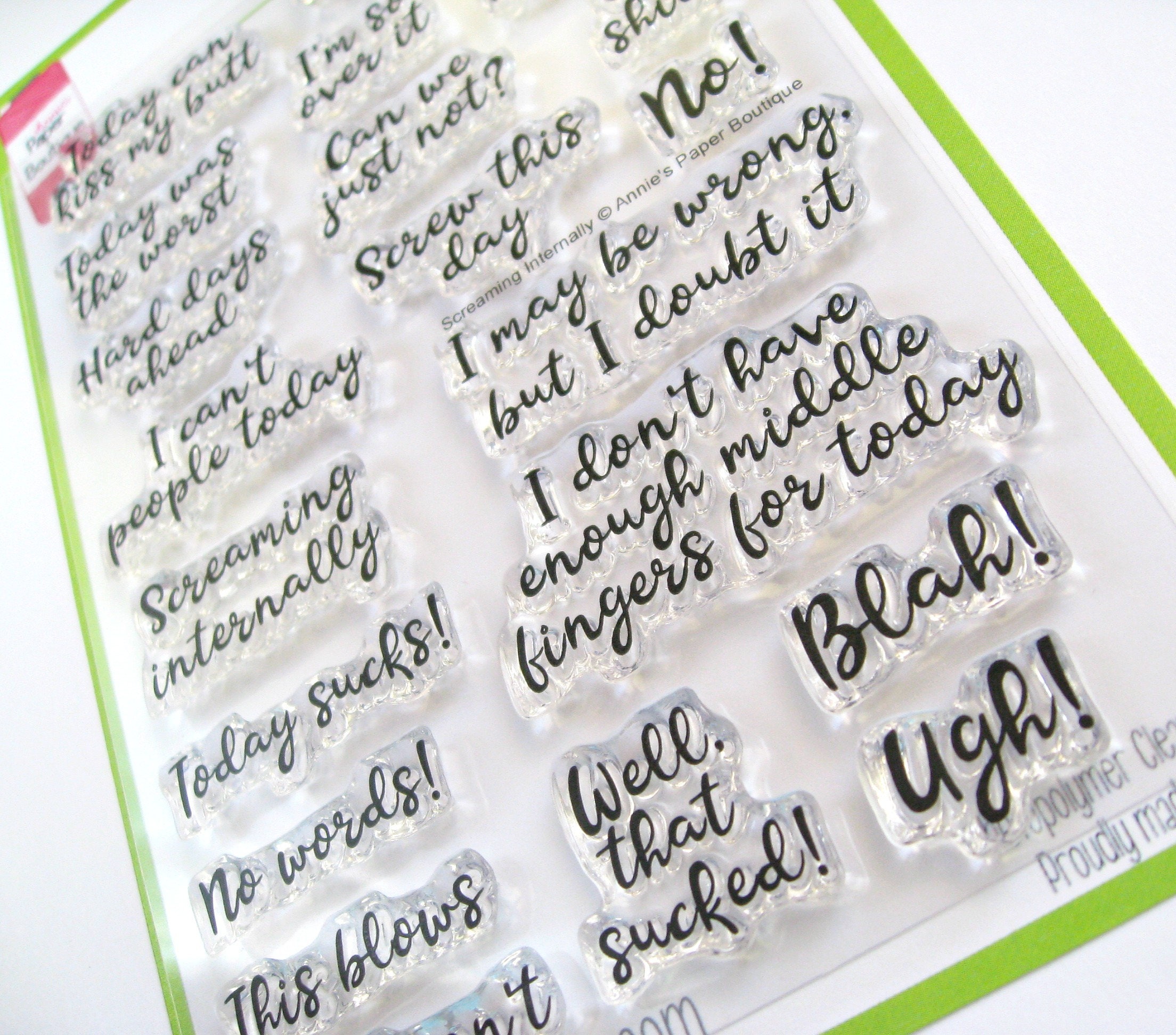 Screaming Internally Planner Stamps - Snarky, Sassy, Funny, Adult - For ...