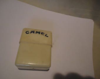 Vintage Plastic Camel Cigarettes Case Box No 180 Advertising Tobacco, collectable