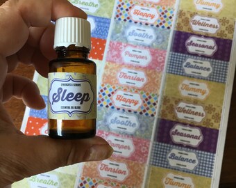 Essential Oil Labels, Roller Bottle Labels, Rollerball Labels