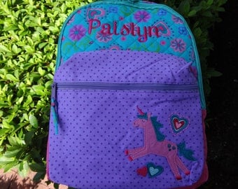 Personalized Stephen Joseph Girls Backpack, UNICORN Backpack, Girls Rucksack, Toddler Backpack, Preschool Backpack, Girls Book Bag
