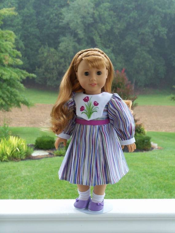SALE! Embroidered Autumn Dress / Doll Clothes for American Girl® Kit, Melody, Maryellen or Other 18" Doll