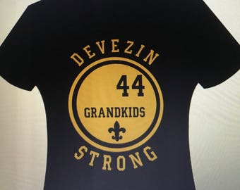 Devezin family grandchild shirt with last name