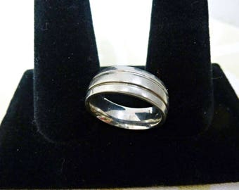 Titanium Wedding Promise or Commitment Band Sz.9
