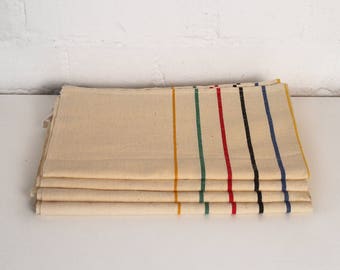 1 Vintage French Torchon - French Tea Towel - Linen Kitchen Towel