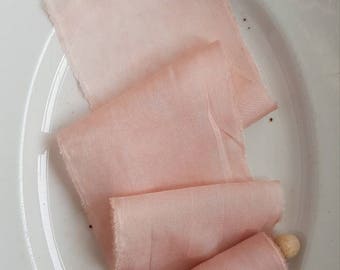 Blush Habotai Silk Ribbon