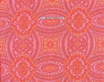 1 Yard GIRLFRIENDS Tonal Mandalas Jennifer Paganelli D1350 - 135 Coral Pink Sis Boom Free Spirit Feminine Fabric