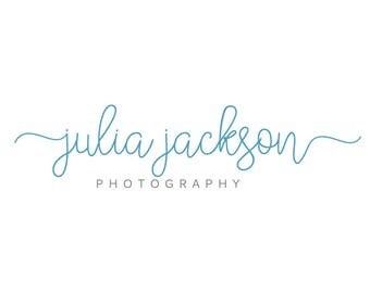 Script logo - Calligraphy Logo - Photography Watermark - Premade Typography Logo
