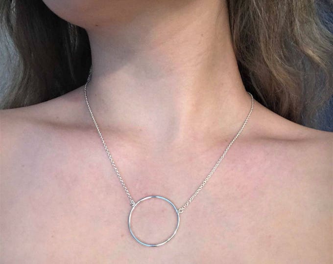 Dainty necklace, necklace for women, circle of life, Silver Necklace, minimalist necklace, minimalist jewelry, infinity necklace
