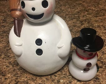 Ceramic Snowman | Etsy