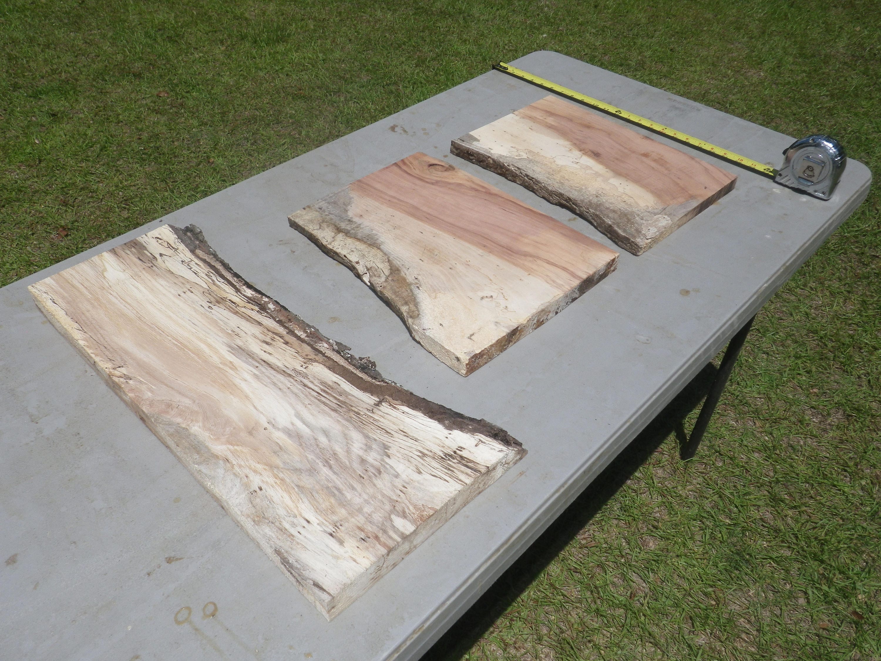 UNFINISHED Live Edge Slab Set of 3 Live Edge Set Perfect for