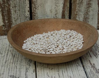 Vintage wooden dough bowl. Farmhouse dough bowl. Prairie life dough bowl. Oval dough bowl