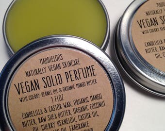 Vegan/Organic SOLID PERFUME-Choose from over 90 Unique Scents-1oz.-No Alcohol,dpg,Phthalates,Nitro Musk & Cruelty-Free