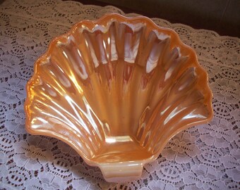 Anchor Hocking - Luster Shell Glass Dish - 1940's