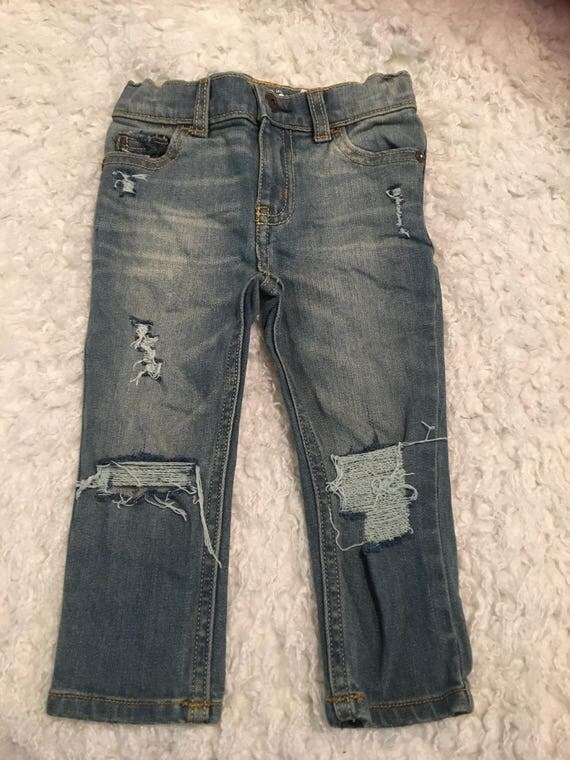 Distressed baby boy oshkosh skinny jeans 18m trendy baby
