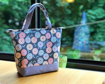 Insulated Lunch Bag/ Lunch Bag insulated/ Lunch Bag with bottle holder/Lunch Bag for women/Tote bag/Lunch Box