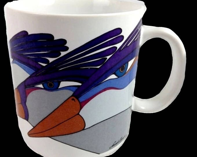 Laurel Burch Coffee Mug, Exotic Tropical Birds Mug, Laurel Burch Mug, Gift For Her, Gift For Bird Lover, Gift For Christmas, Exotic Bird Mug