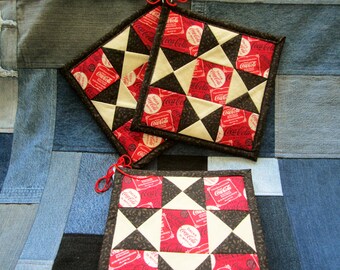 Coca-Cola Potholder Pair- Happy Home