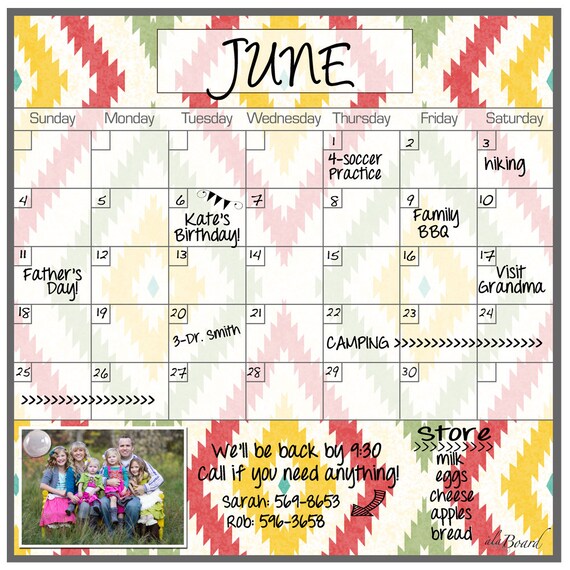 Fridge Calendar Refrigerator Calendar Fridge Magnet Calendar
