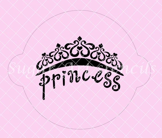 cake stencil princess crown tiara cake decorating SL20324