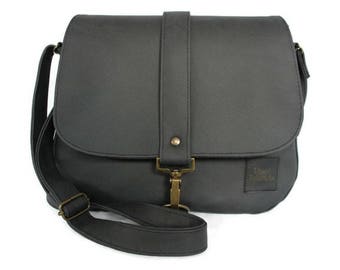 CC 25A Flap Bag 29cm Beige Suede Black Calfskin
