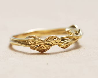 nature inspired wedding ring unique wedding ring alternative wedding ring gold wedding band - Gold Wedding Rings For Her nature inspired wedding ring unique wedding ring alternative wedding ring gold wedding band - Gold Wedding Rings For Her