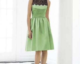 After Six Bridesmaid Dress 6644 Green Apple Size 4