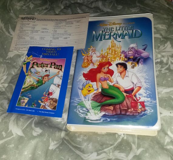 Walt Disney VHS The Little Mermaid 1990