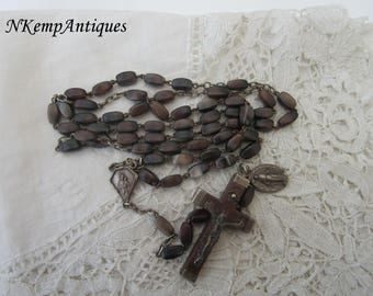 French glass rosary 1930's