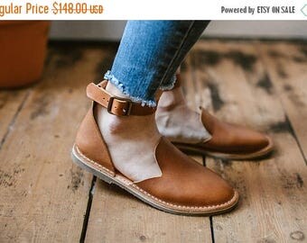 SALE 20% OFF: Leather Shoes, Leather Sandals, Light Brown Sandals, Women Sandals, Loafers, Flat Shoes, Women Shoes, Summer Shoes, Slip Ons