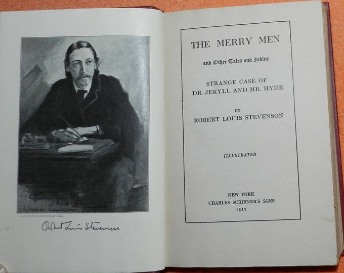 Merry Men and Dr. Jekyll by Robert Louis Stevenson - 1917 Edition - Hardcover