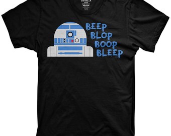 R2D2 Beep Boop Funny Shirt graphic robot shirt funny graphic sci fi shirts
