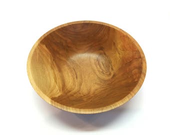 Cherry Wood Bowl Hand Turned Wood Bowl Rustic Food Safe